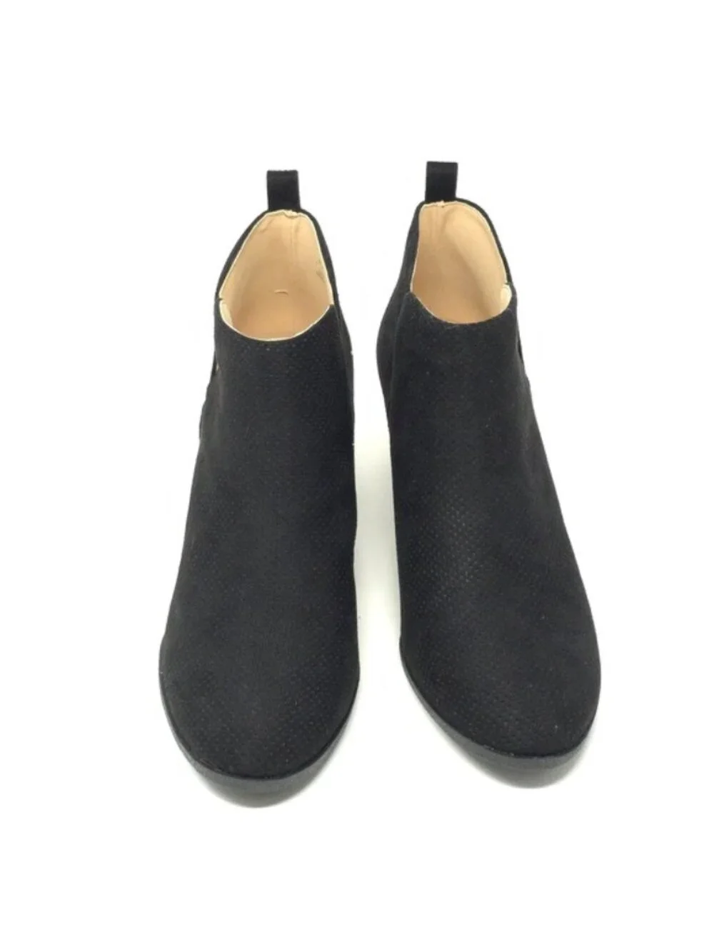 Journee Collection Mylee Black Pull-On Wedge Booties 9M